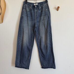 rag & bone Miramar Blue Wide Leg Jeans